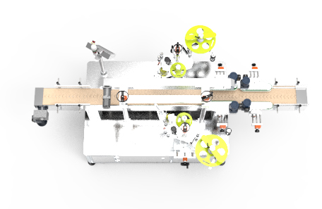双面兼圆瓶不干胶贴标机