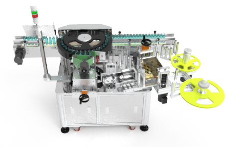 高速回转式西林瓶不干胶贴标机 高速回转式西林瓶不干胶贴标机