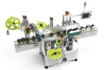 蓄电池平侧面不干胶贴标机 蓄电池平侧面不干胶贴标机