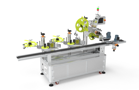 瓶子顶部及侧面不干胶贴标机 瓶子顶部及侧面不干胶贴标机