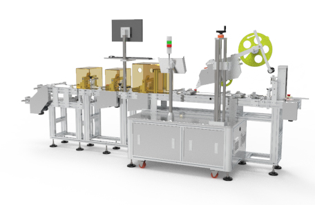 包装袋分页贴标机 包装袋分页贴标机