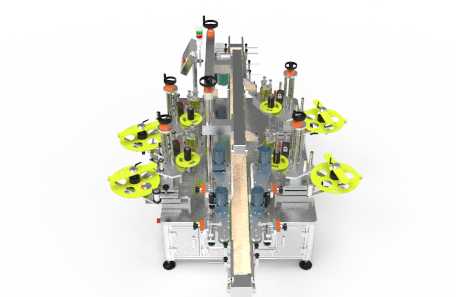 双侧面兼颈部贴标机 双侧面兼颈部贴标机