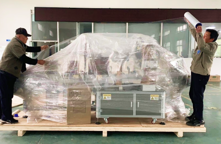 设备经过出厂检验即将远跨重洋