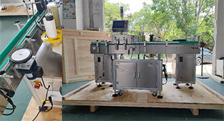 6月3日发货-秘鲁客户订购2台圆瓶贴+转盘